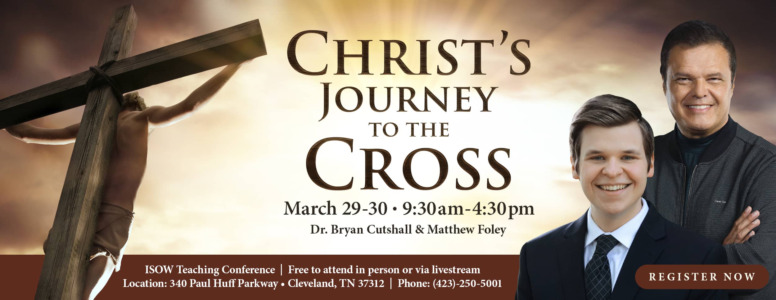 Christ’s Journey to the Cross Teaching Conference – Website Banner v2