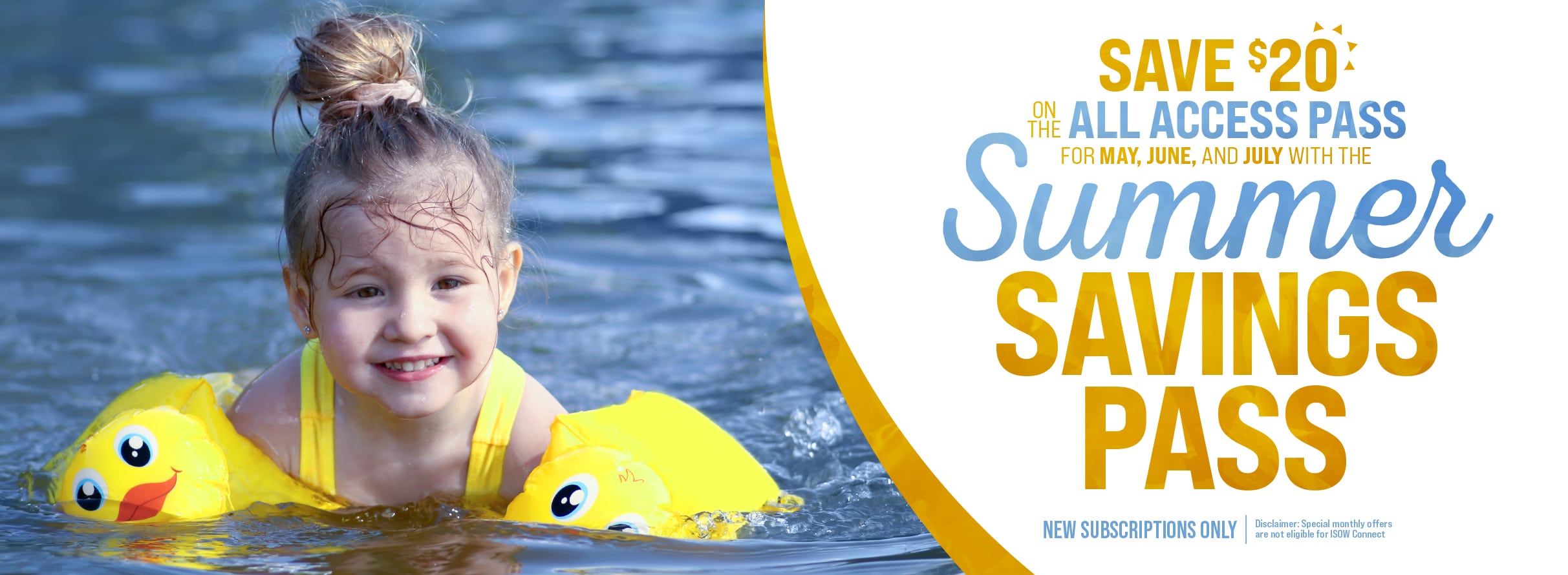 Summer Savings Pass – May 2022 Special Offer – Website Banner